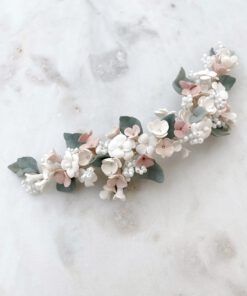 Tocado de porcelana Alba para novia