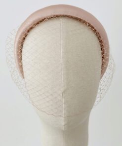 Diadema de satén Capri para invitadas Rosa