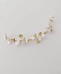 Tocado de porcelana para novia Carys