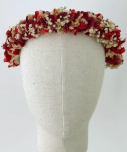 Corona de flores preservadas para invitada, Bruna