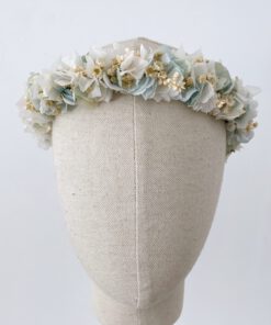 Corona de flores preservadas Coral