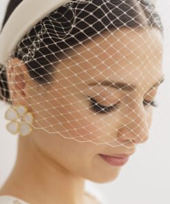 Diadema forrada de satén para novias Danielle