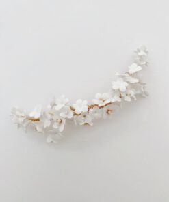 Tocado de porcelana para novia Lisse