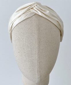 Diadema turbante de seda para invitada Mia