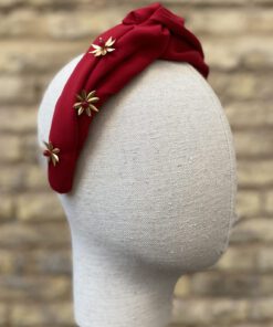 Diadema turbante roja para inviada Unique