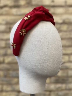 Diadema turbante roja para inviada Unique