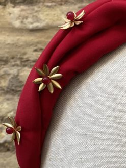 Diadema turbante roja para inviada Unique