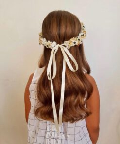 Corona de flores preservadas para comunión, Princess