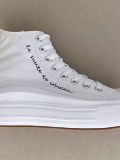 Converse personalizadas words bordadas para novia