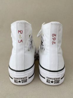 Converse personalizadas words bordadas para novia