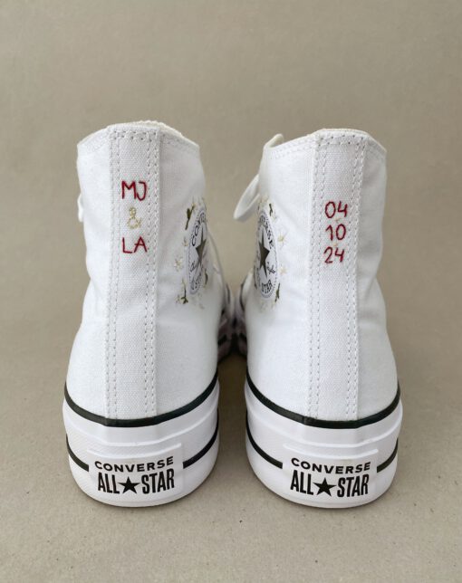 Converse personalizadas words bordadas para novia