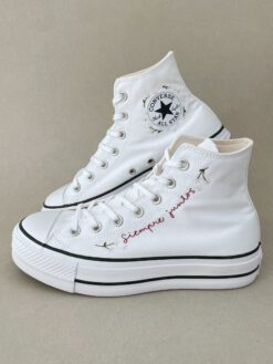 Converse personalizadas words bordadas para novia