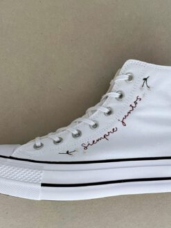 Converse personalizadas words bordadas para novia