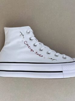 Converse personalizadas words bordadas para novia