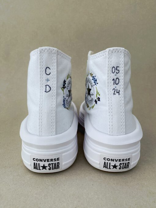 Converse personalizadas words bordadas para novia