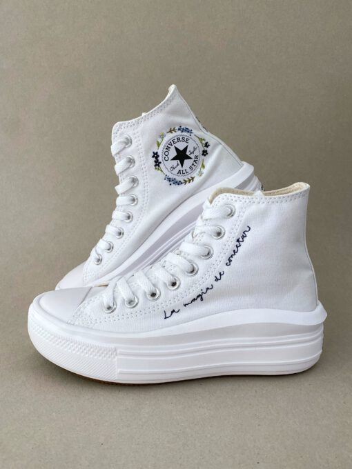 Converse personalizadas words bordadas para novia