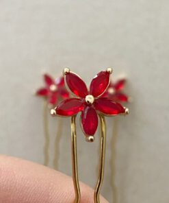 Horquillas de cristales para novia Diana