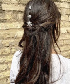 Conjunto de horquillas para novia con cristales