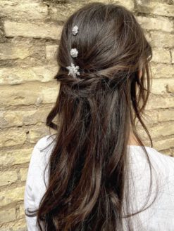 Conjunto de horquillas para novia con cristales