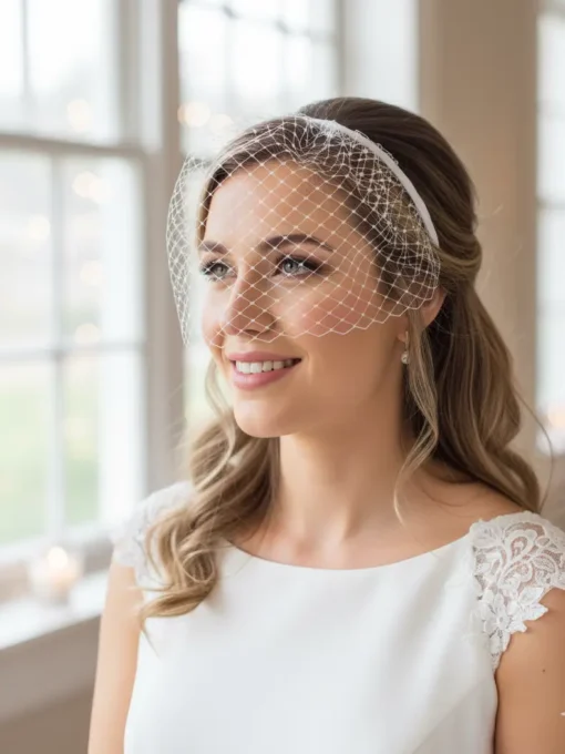Diadema con velo de novia - Sia